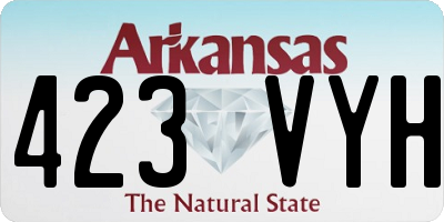 AR license plate 423VYH