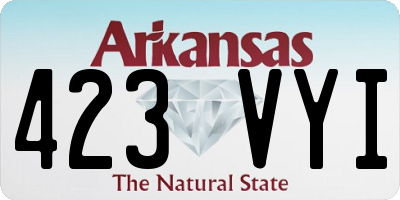 AR license plate 423VYI