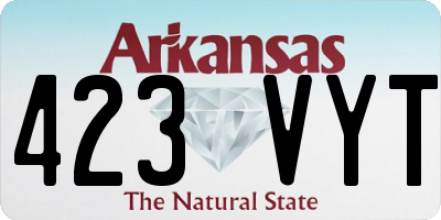 AR license plate 423VYT