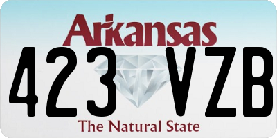 AR license plate 423VZB