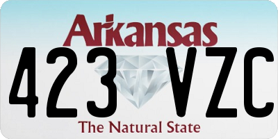 AR license plate 423VZC