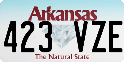 AR license plate 423VZE