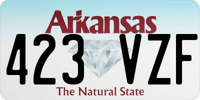 AR license plate 423VZF