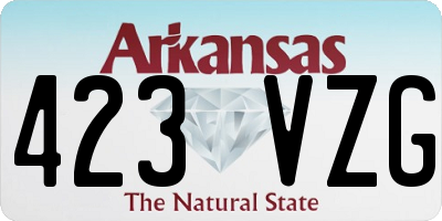 AR license plate 423VZG