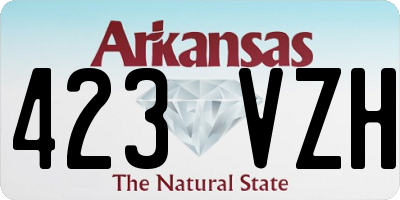 AR license plate 423VZH
