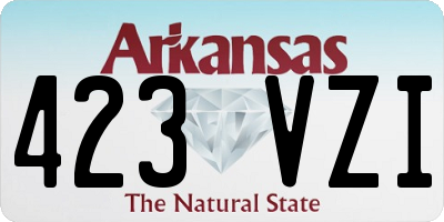 AR license plate 423VZI
