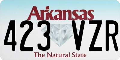 AR license plate 423VZR