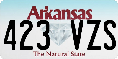 AR license plate 423VZS