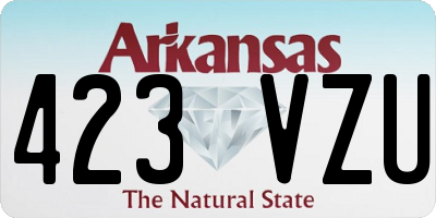AR license plate 423VZU