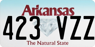 AR license plate 423VZZ