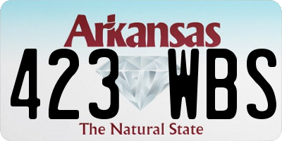 AR license plate 423WBS