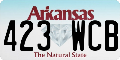 AR license plate 423WCB