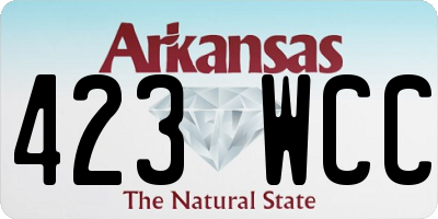 AR license plate 423WCC