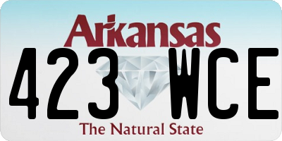 AR license plate 423WCE