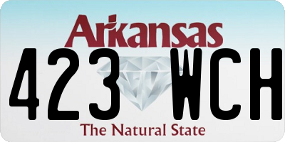 AR license plate 423WCH