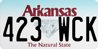 AR license plate 423WCK