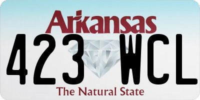 AR license plate 423WCL