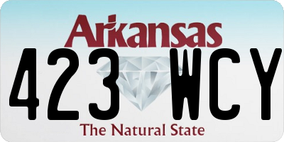 AR license plate 423WCY