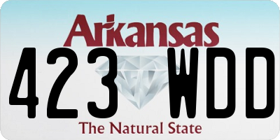 AR license plate 423WDD