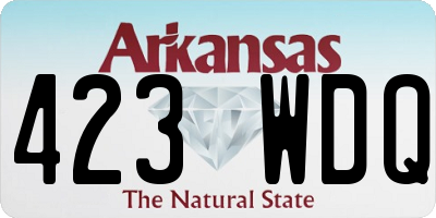 AR license plate 423WDQ