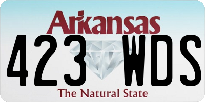 AR license plate 423WDS