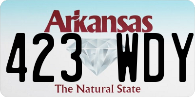AR license plate 423WDY