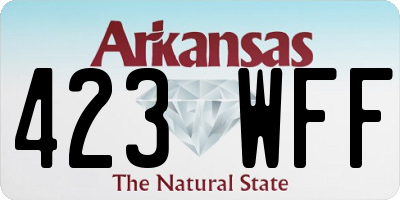 AR license plate 423WFF
