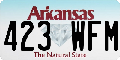 AR license plate 423WFM