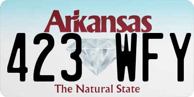 AR license plate 423WFY