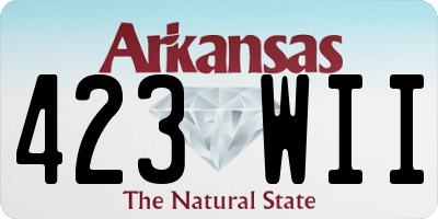 AR license plate 423WII