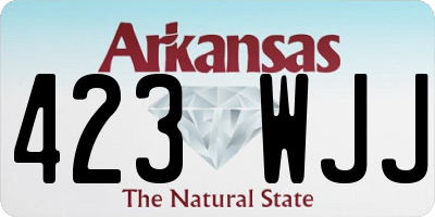 AR license plate 423WJJ