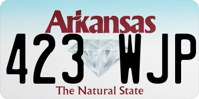 AR license plate 423WJP