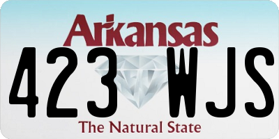 AR license plate 423WJS