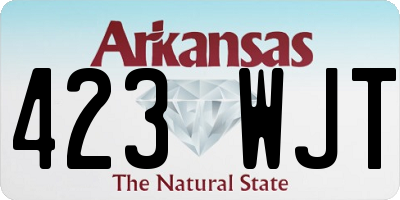 AR license plate 423WJT