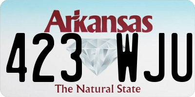 AR license plate 423WJU