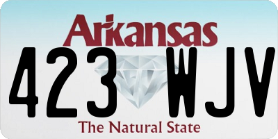 AR license plate 423WJV