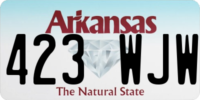 AR license plate 423WJW