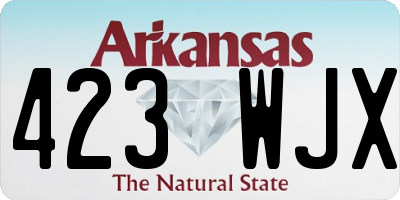 AR license plate 423WJX