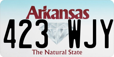 AR license plate 423WJY