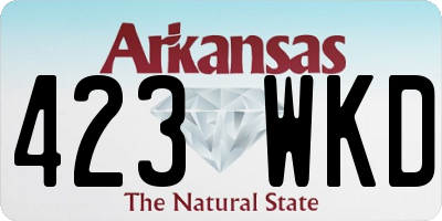AR license plate 423WKD