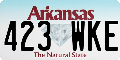 AR license plate 423WKE