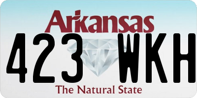 AR license plate 423WKH
