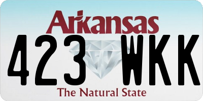 AR license plate 423WKK