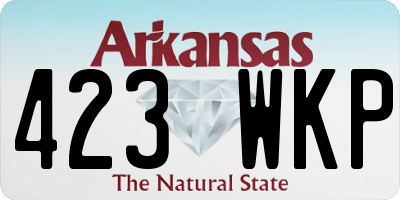 AR license plate 423WKP