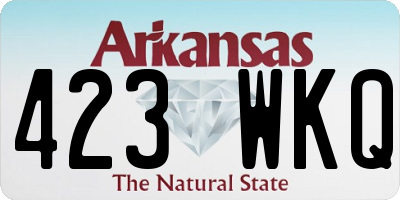 AR license plate 423WKQ