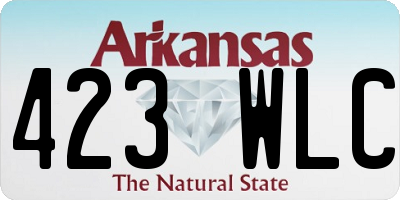 AR license plate 423WLC