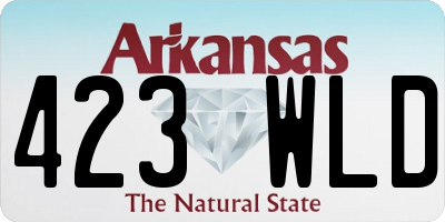AR license plate 423WLD