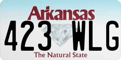 AR license plate 423WLG