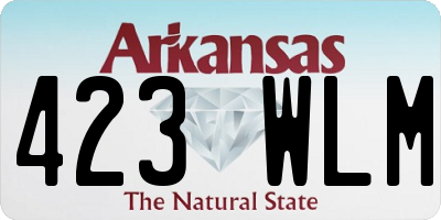 AR license plate 423WLM