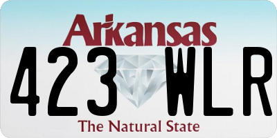 AR license plate 423WLR